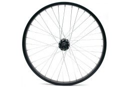 Колесо 20" БМХ, заднее, обод МХ-25, алюминиевый сплав, цвет черный, втулка JY-S01F 36H M14*175, под трещотку, крепление на гайках Колесо 20" БМХ, заднее, обод МХ-25, алюминиевый сплав, цвет черный, втулка JY-S01F 36H M14*175, под трещотку, крепление на гайках