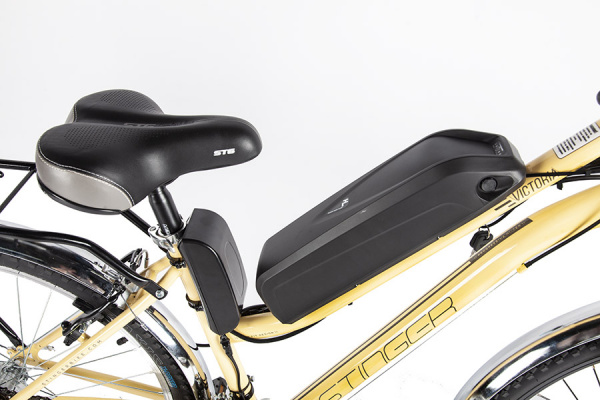 Велогибрид eltreco stinger victoria 26 (17", бежевый) 36v 250w