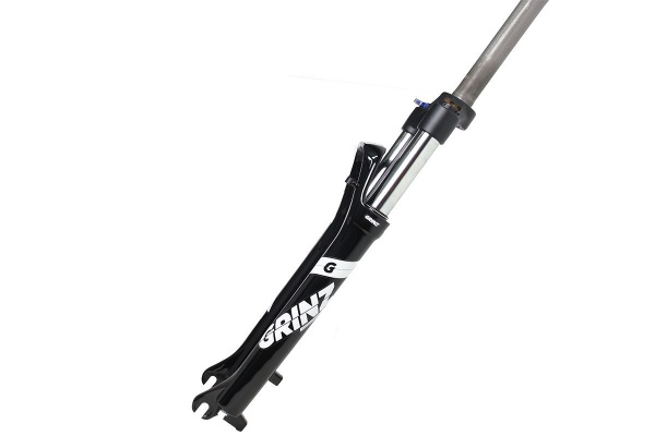 Вилка GRINZ ES 451 HLO 27,5"*1.1\8" ход 100мм, локаут гидравлический, предварительное сжатие, алюминиевая, черная-белая Вилка GRINZ ES 451 HLO 27,5"*1.1\8" ход 100мм, локаут гидравлический, предварительное сжатие, алюминиевая, черная-белая